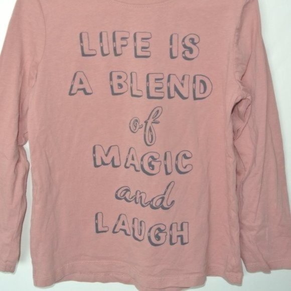 Mango Kids Long Sleeve Tee Life Is - Picture 2 of 3